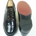 Men's Ghillies Brogues - Grained Leather Upper with Man-Made Sole